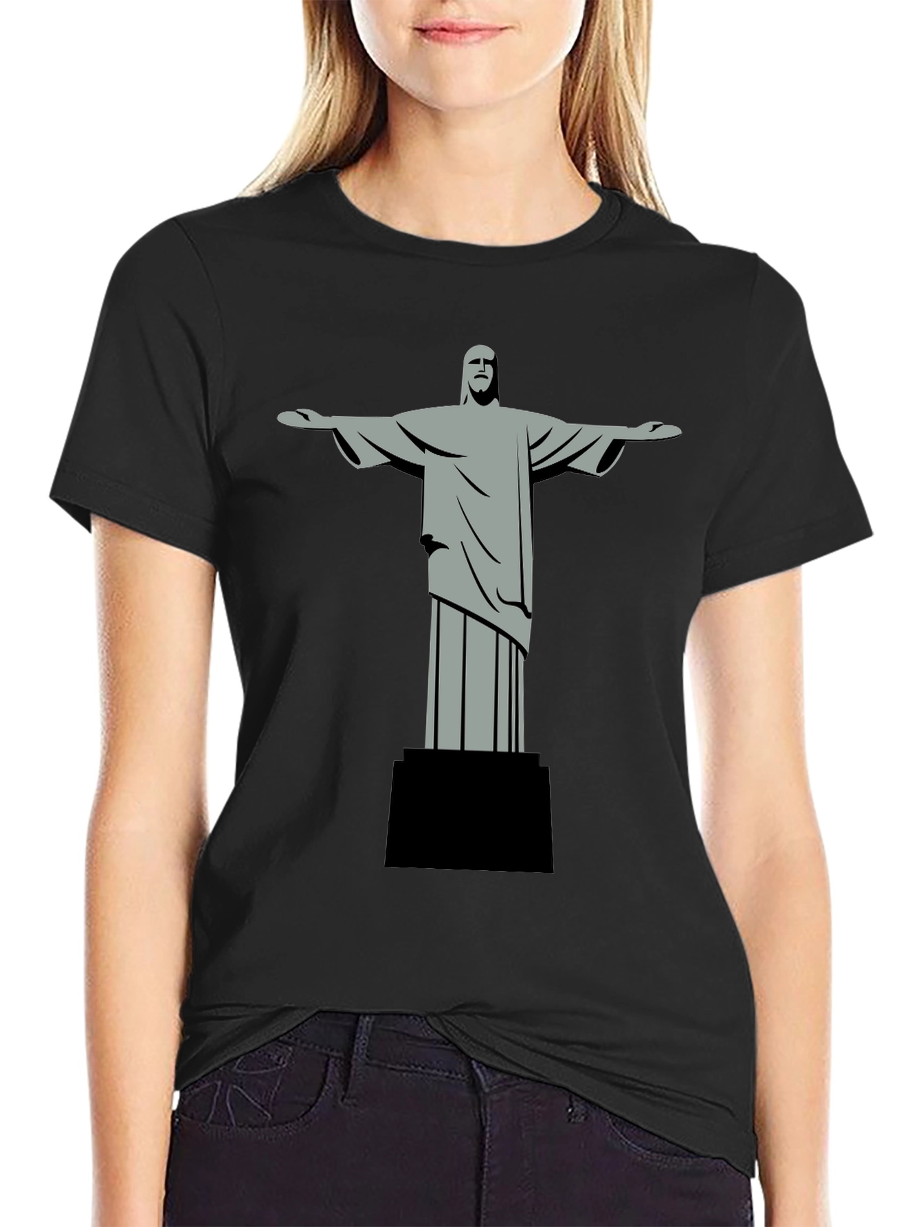 Christ the Redeemer Graphic Tee - Black