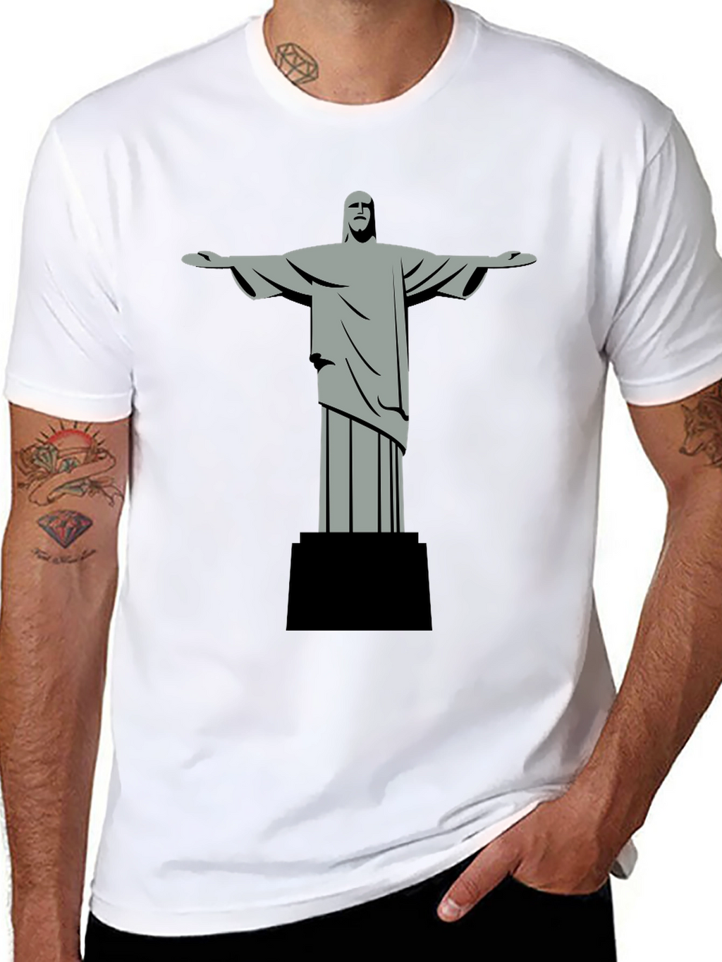 Christ the Redeemer Graphic Tee - Black