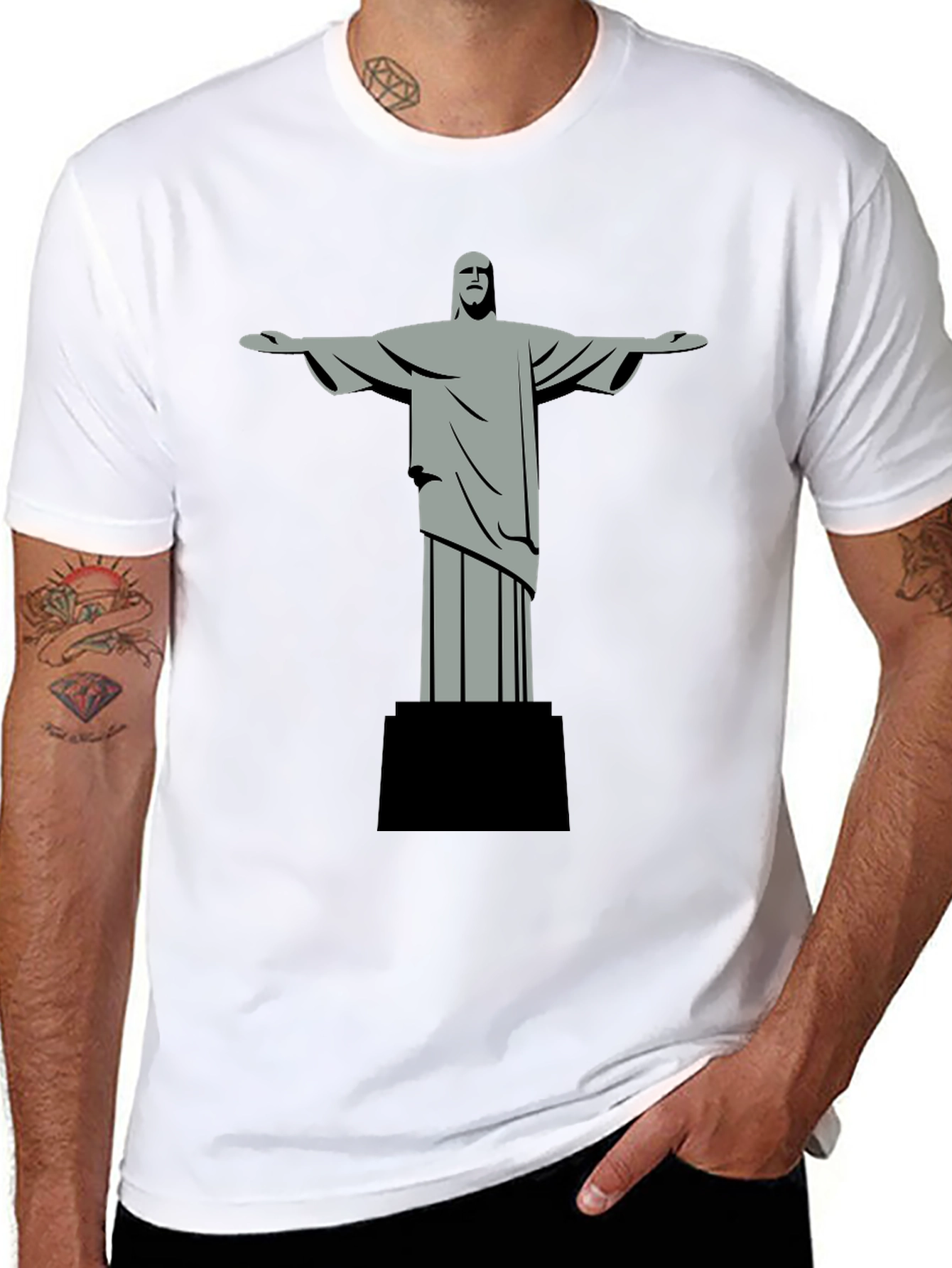 Christ the Redeemer Graphic Tee - Black