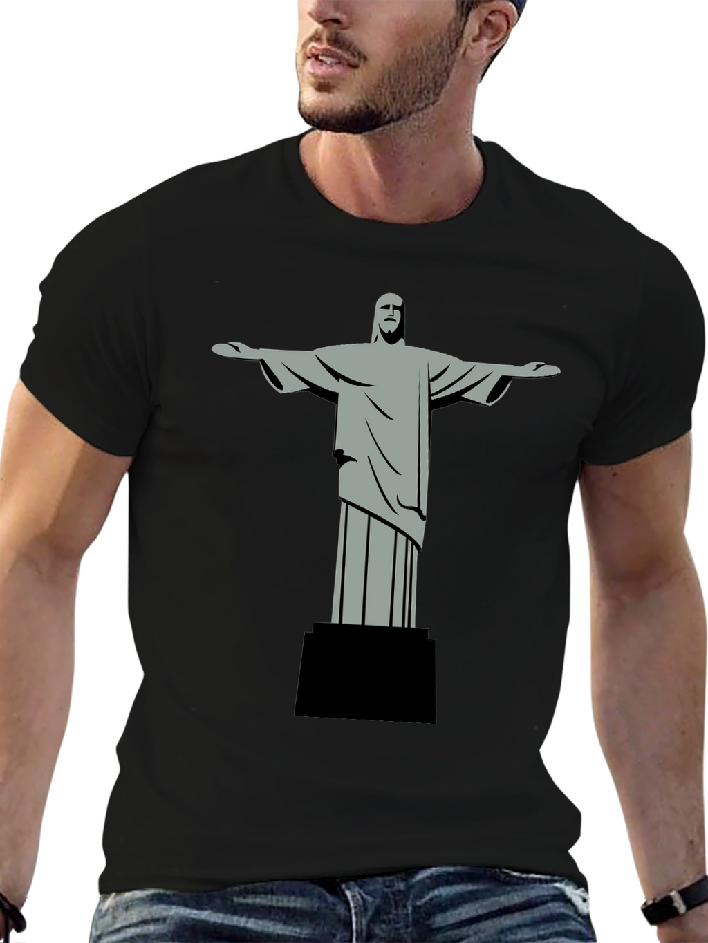 Christ the Redeemer Graphic Tee - Black
