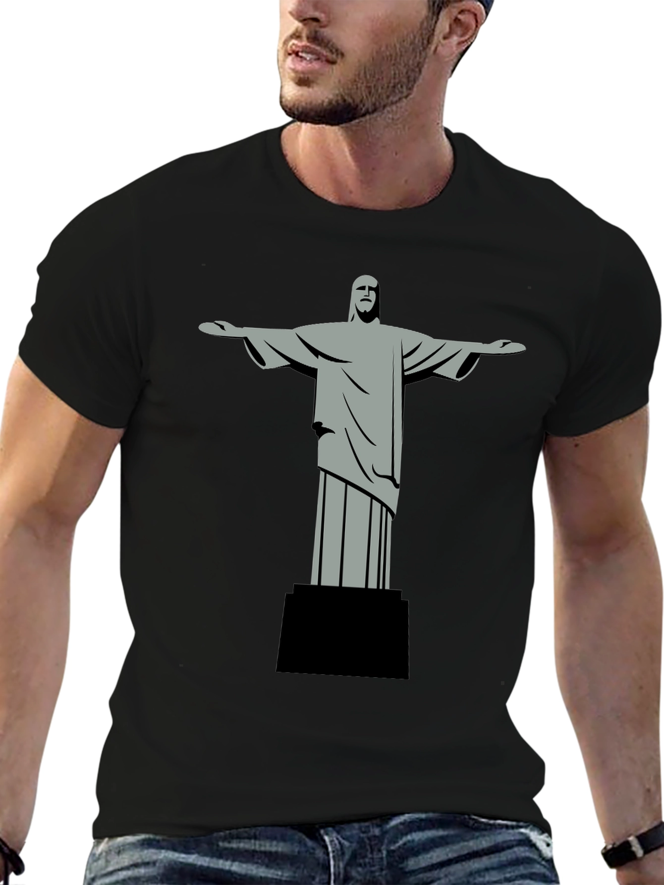Christ the Redeemer Graphic Tee - Black
