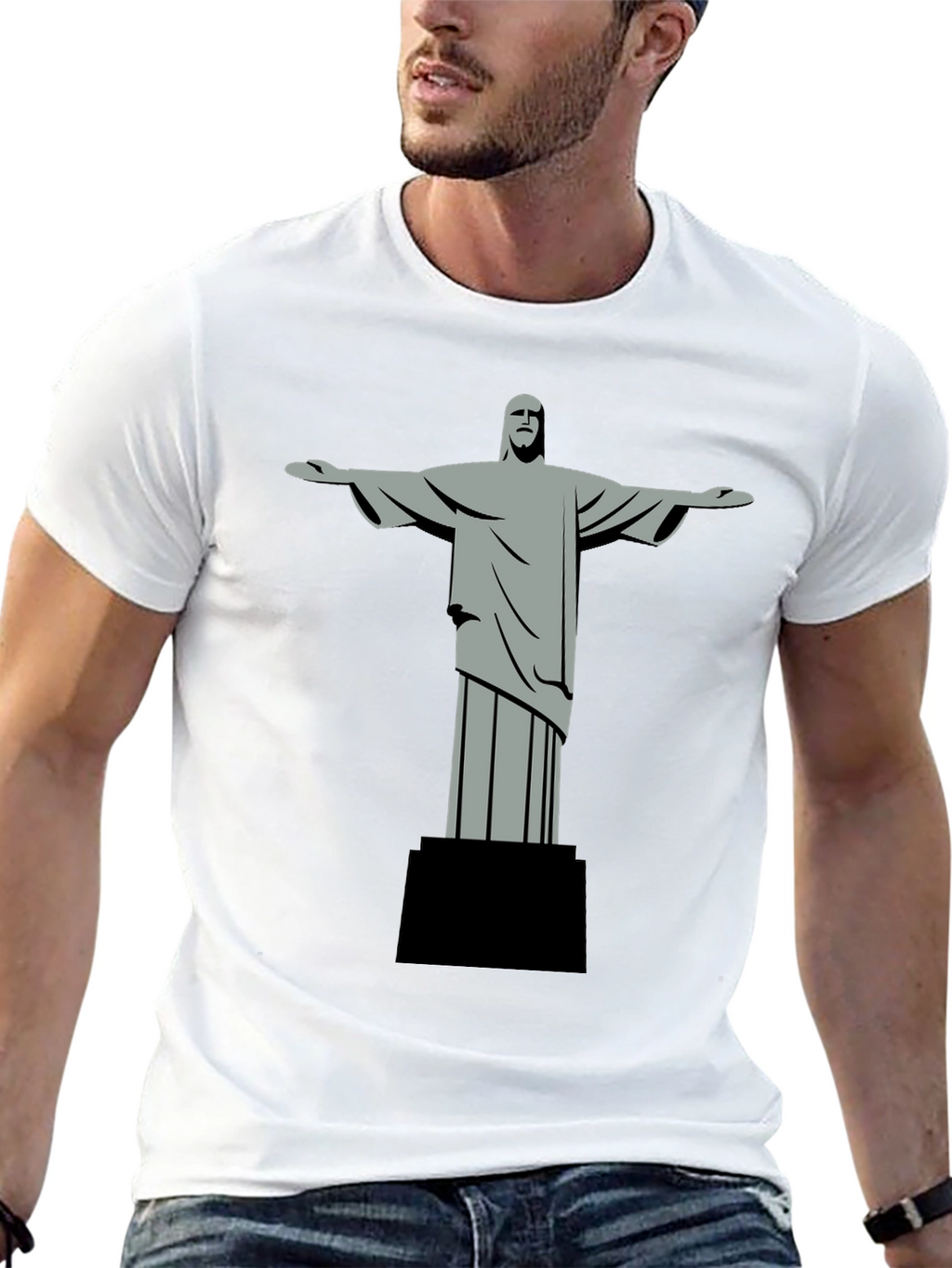 Christ the Redeemer Graphic Tee - Black