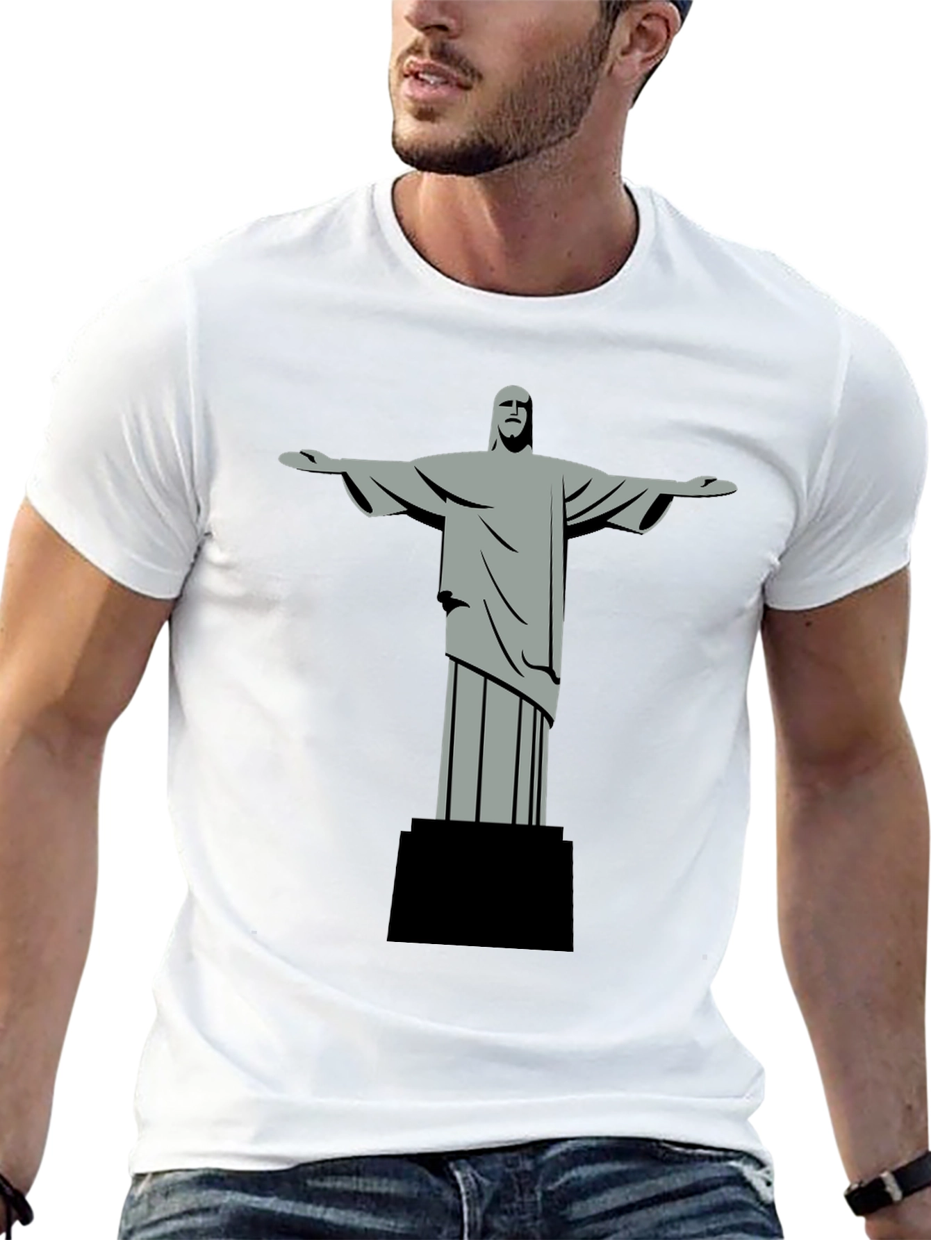Christ the Redeemer Graphic Tee - Black