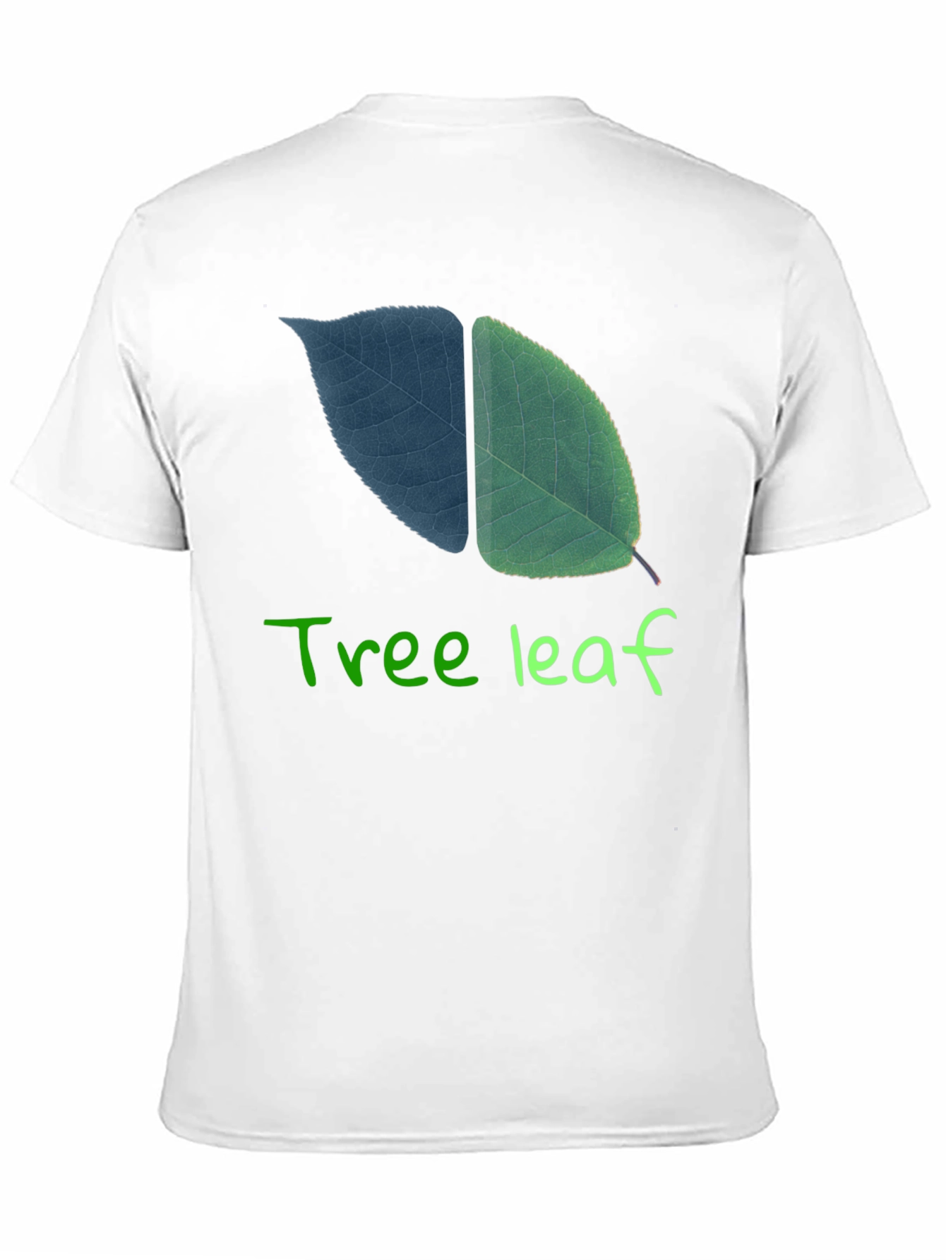 Tree Leaf Graphic Black T-Shirt