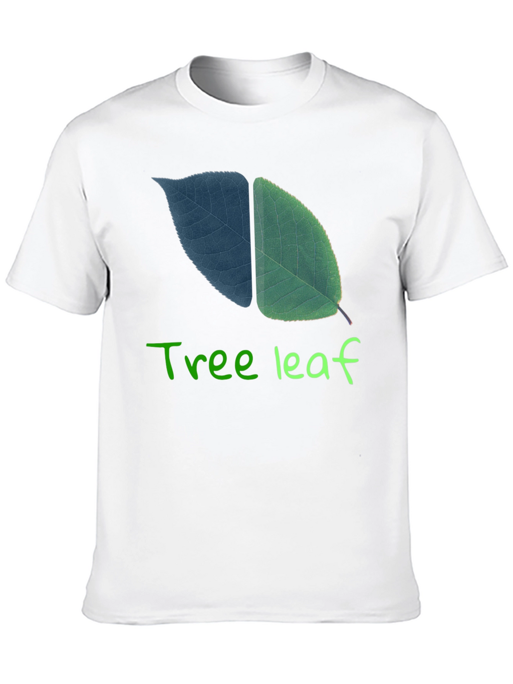 Tree Leaf Graphic Black T-Shirt
