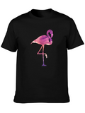 Flamingo Graphic Tee - Mens Black T-Shirt