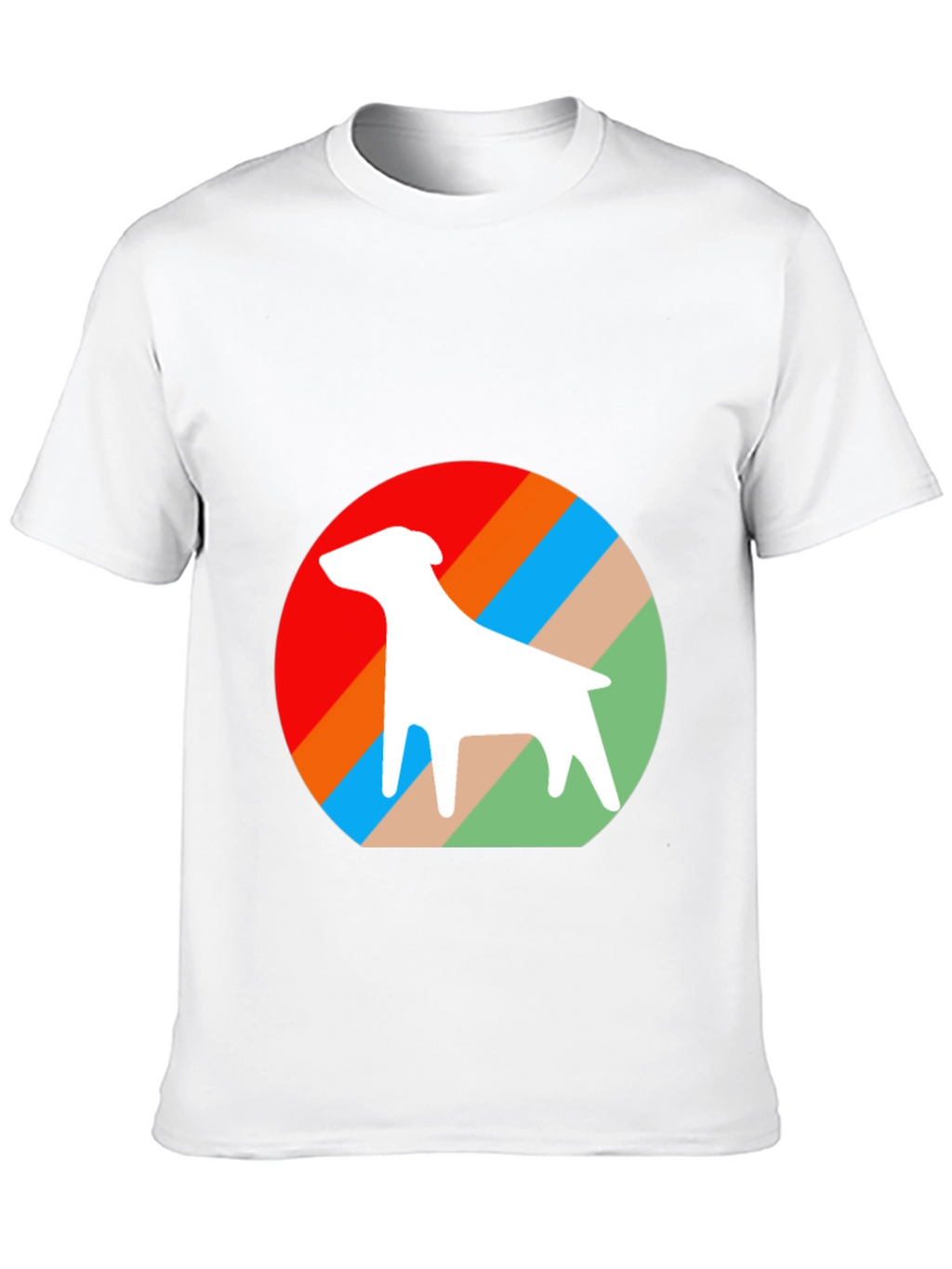 Retro Dog Graphic Tee - Stylish Black Cotton T-Shirt