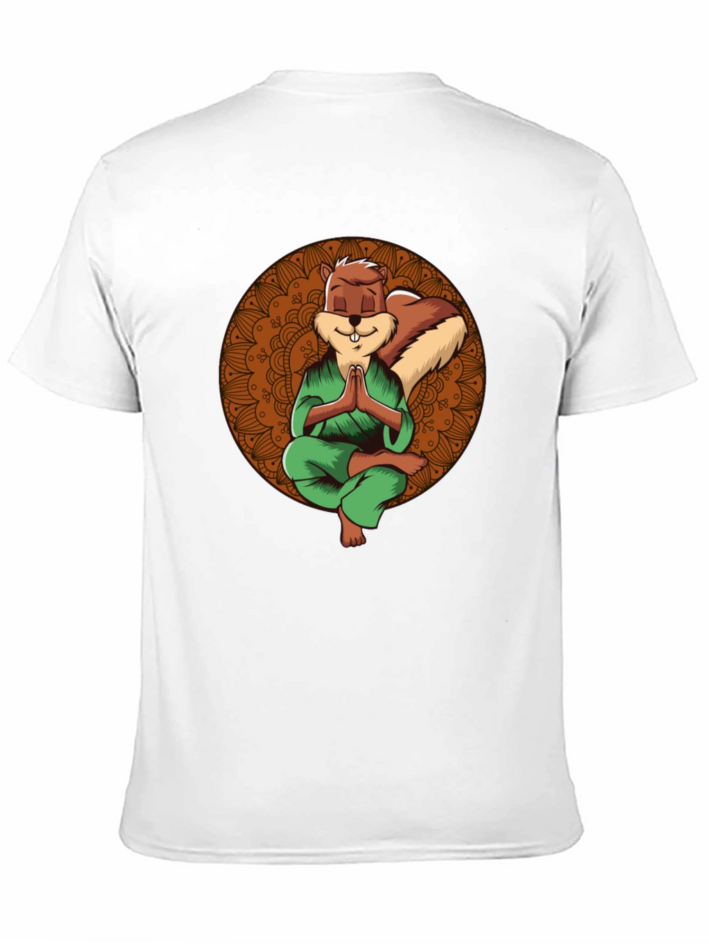 Zen Squirrel T-Shirt - Meditating Rodent Graphic Tee
