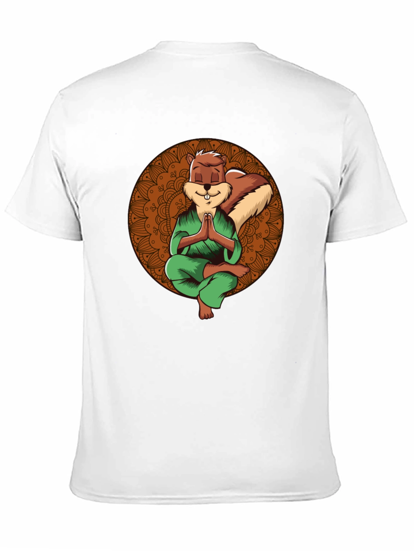 Zen Squirrel T-Shirt - Meditating Rodent Graphic Tee