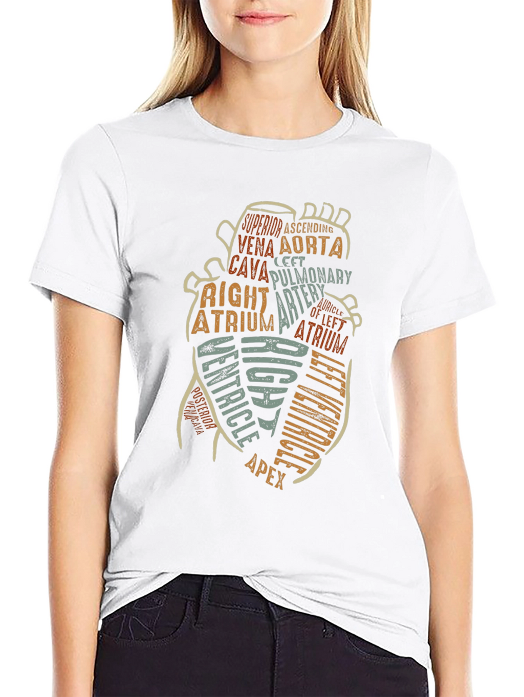 Anatomy Heart T-Shirt - Medical Science Tee