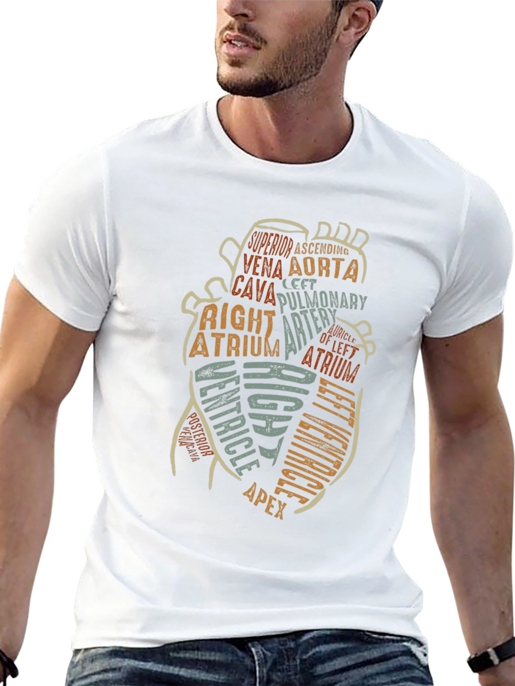 Anatomy Heart T-Shirt - Medical Science Tee