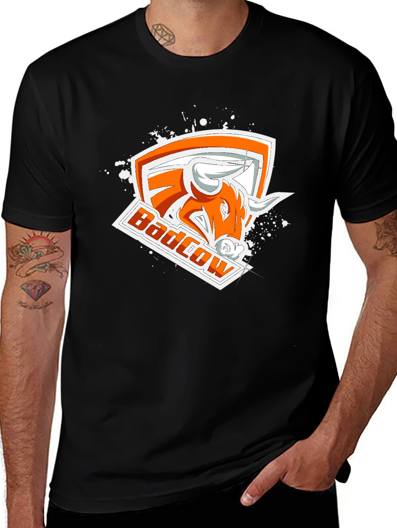 Badcow Black Graphic Tee