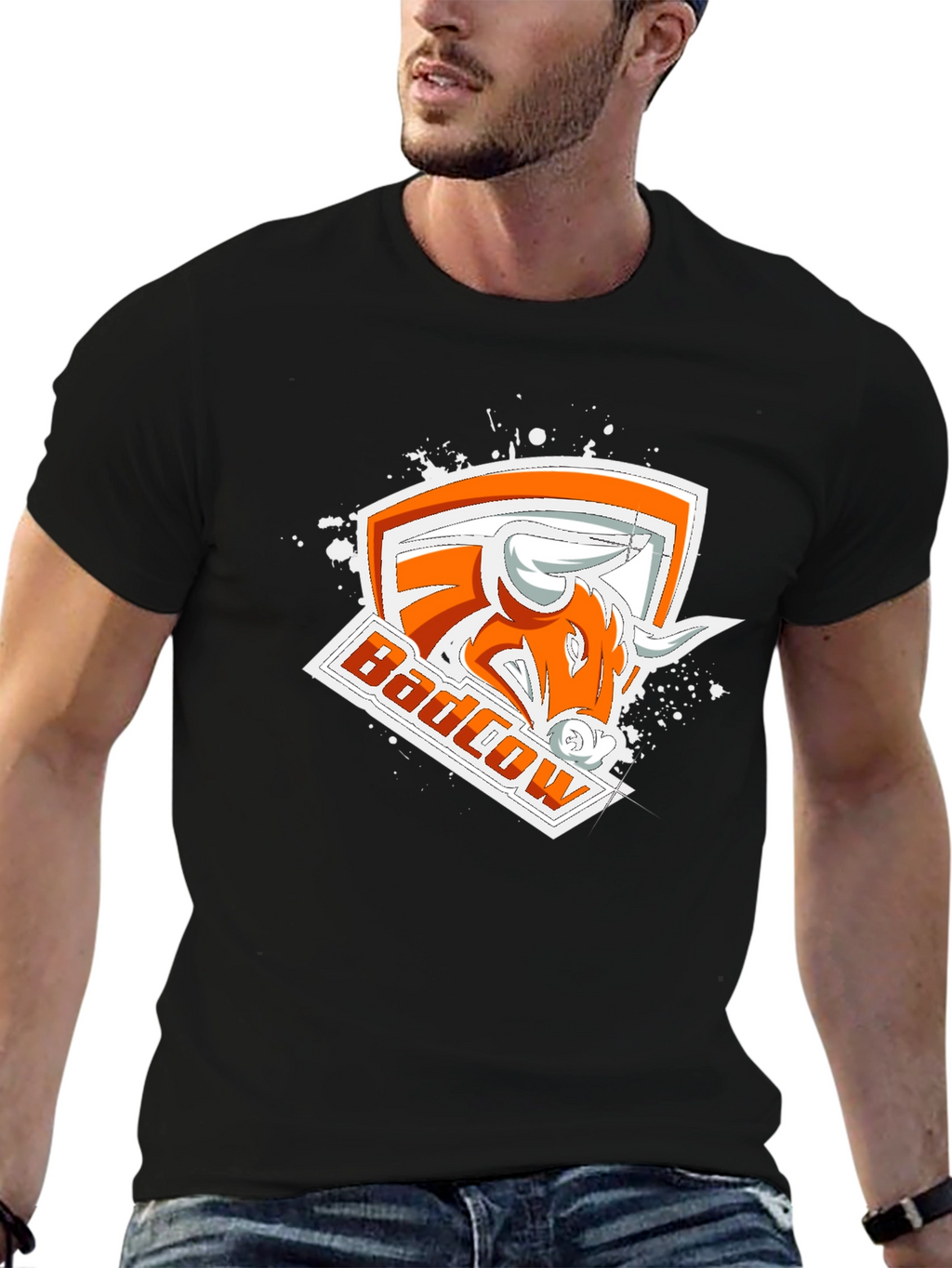 Badcow Black Graphic Tee