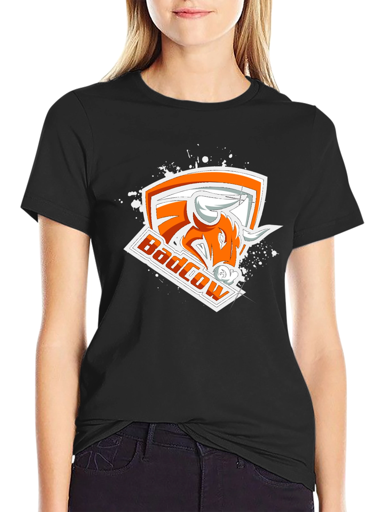 Badcow Black Graphic Tee