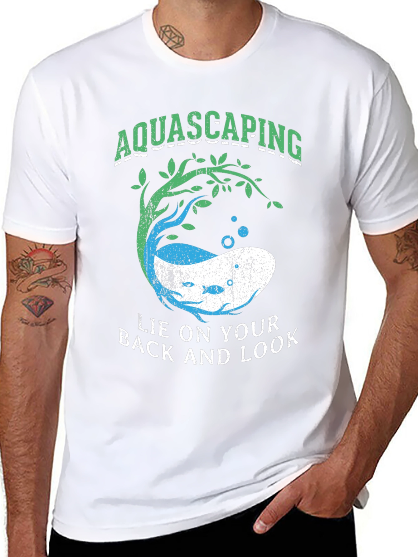 Aquascaping Lie On Your Back & Look T-Shirt