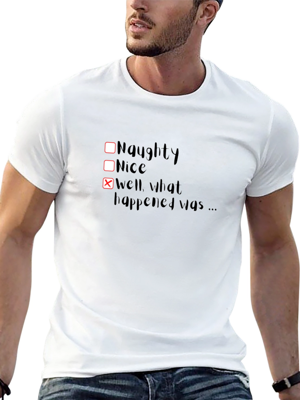 Naughty or Nice? Funny Graphic Tee
