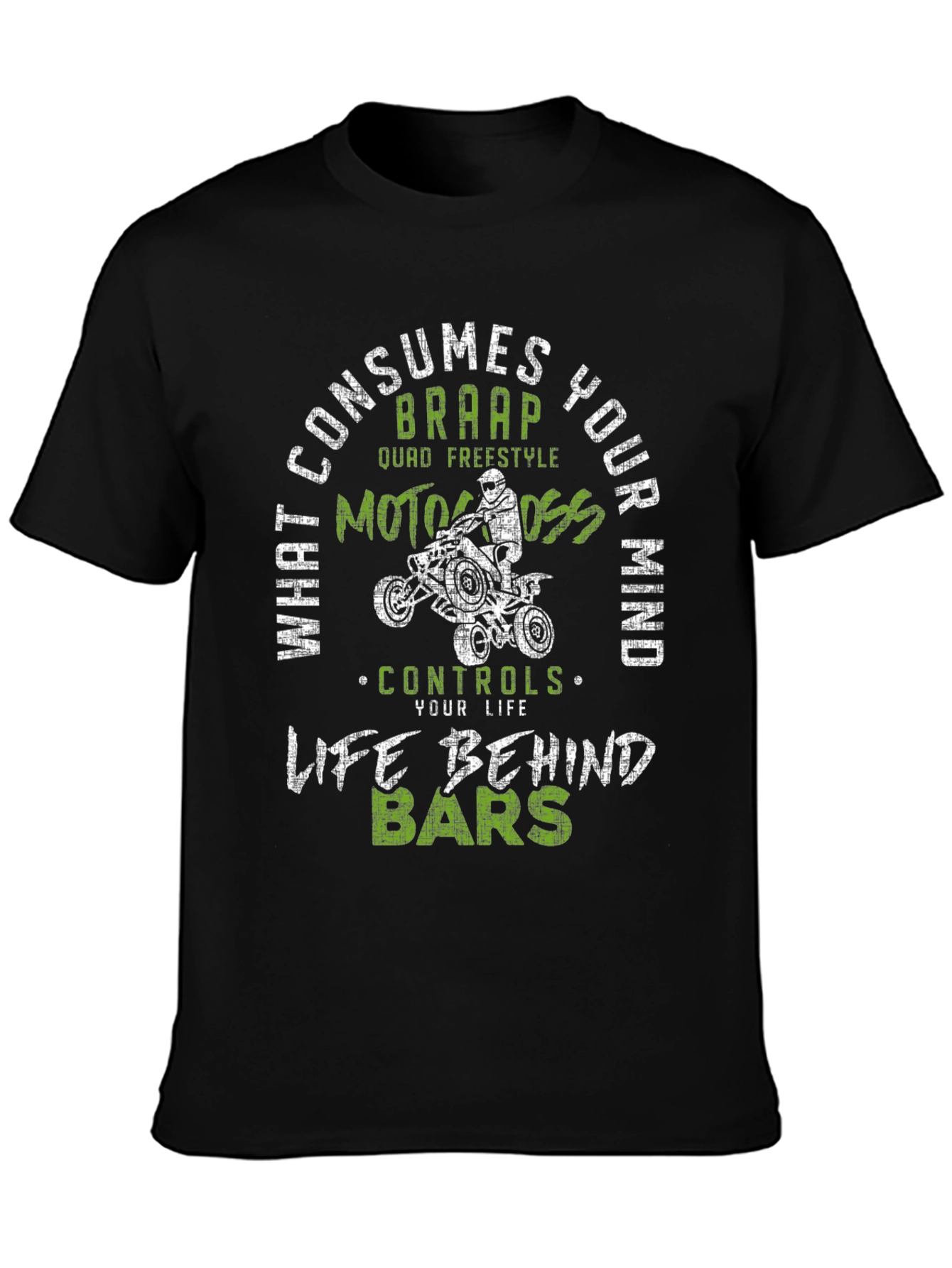 ATV Motocross Graphic T-Shirt - Life Behind Bars