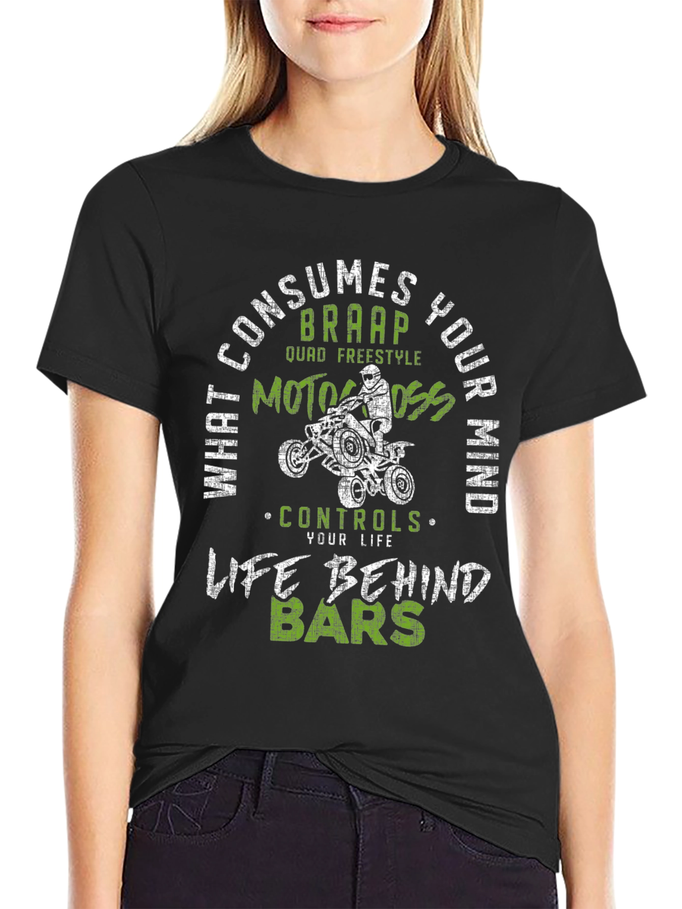 ATV Motocross Graphic T-Shirt - Life Behind Bars