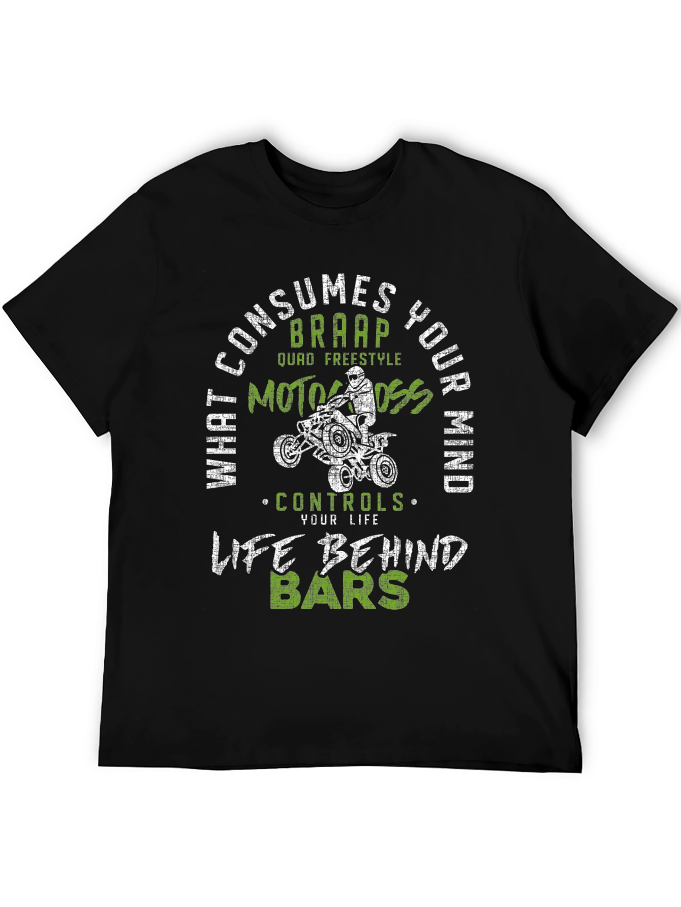 ATV Motocross Graphic T-Shirt - Life Behind Bars
