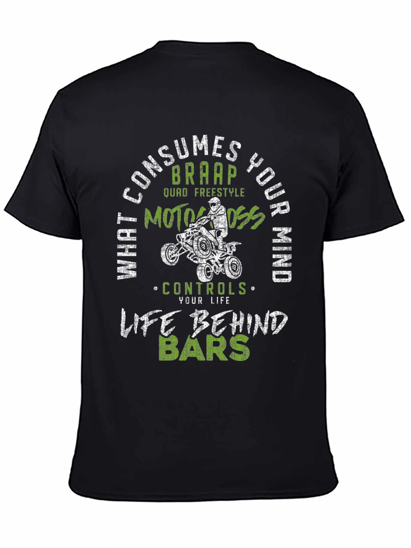 ATV Motocross Graphic T-Shirt - Life Behind Bars