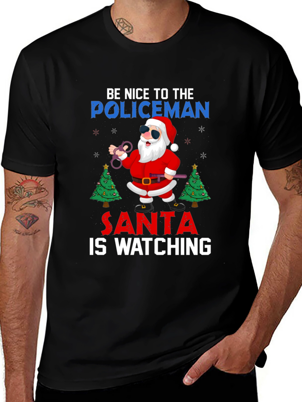 Santa Policeman T-Shirt