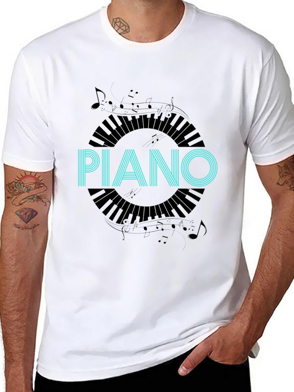 Piano Keys T-Shirt - Music Lover Tee