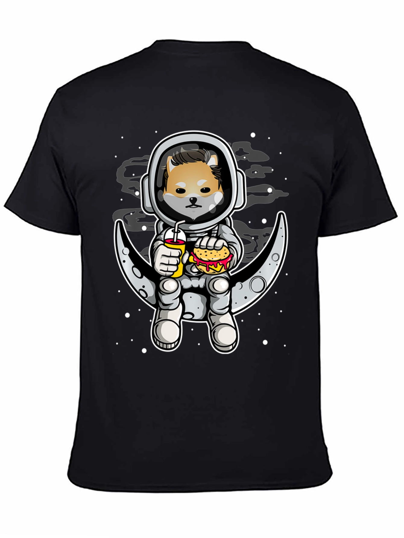 Doge Astronaut on Moon T-Shirt - Space Shiba Inu Tee