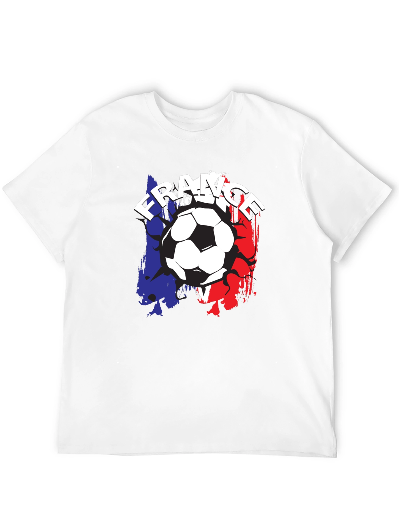 France Soccer Ball T-Shirt - Black