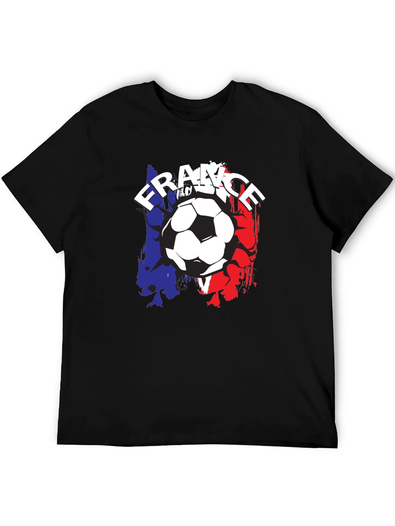 France Soccer Ball T-Shirt - Black