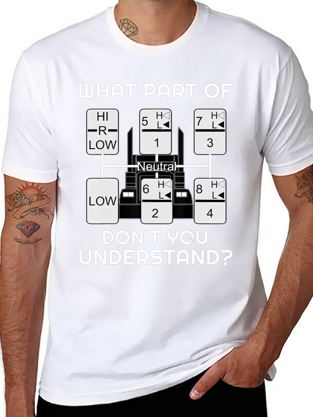 Truck Driver Gearshift T-Shirt