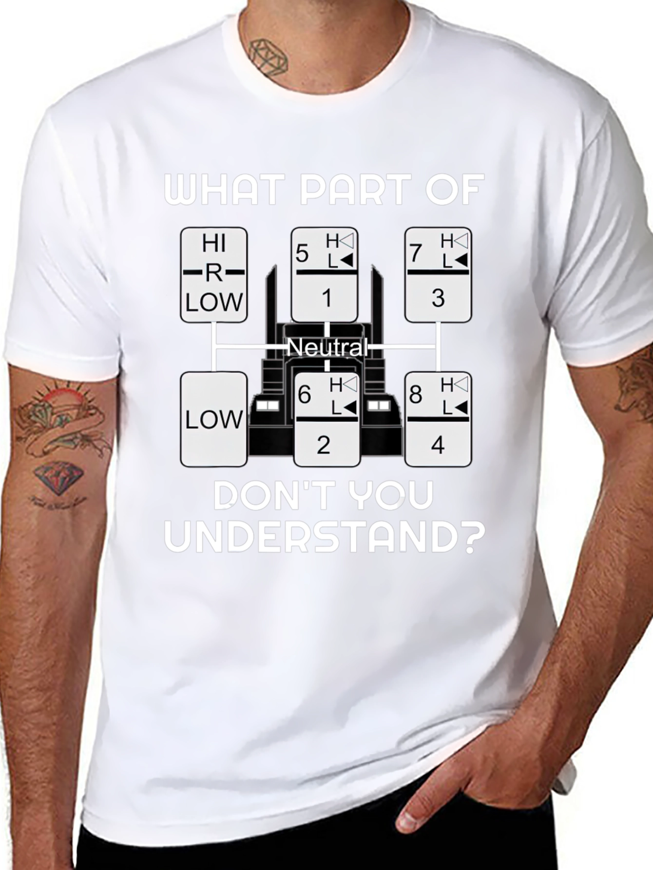 Truck Driver Gearshift T-Shirt