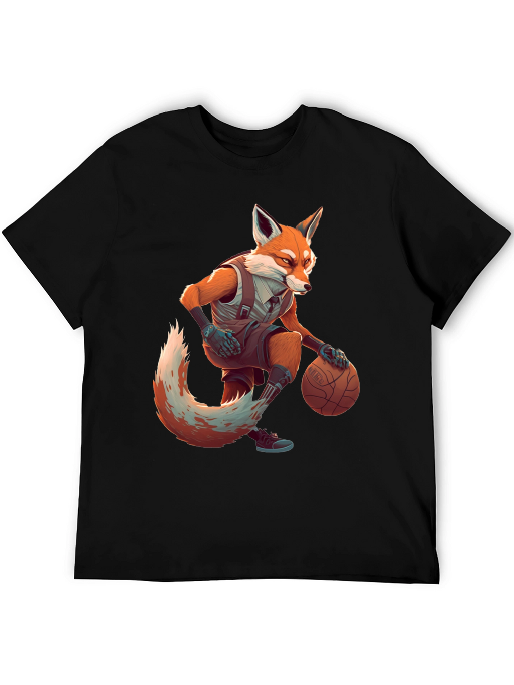 Fox Basketball Player Graphic Tee
