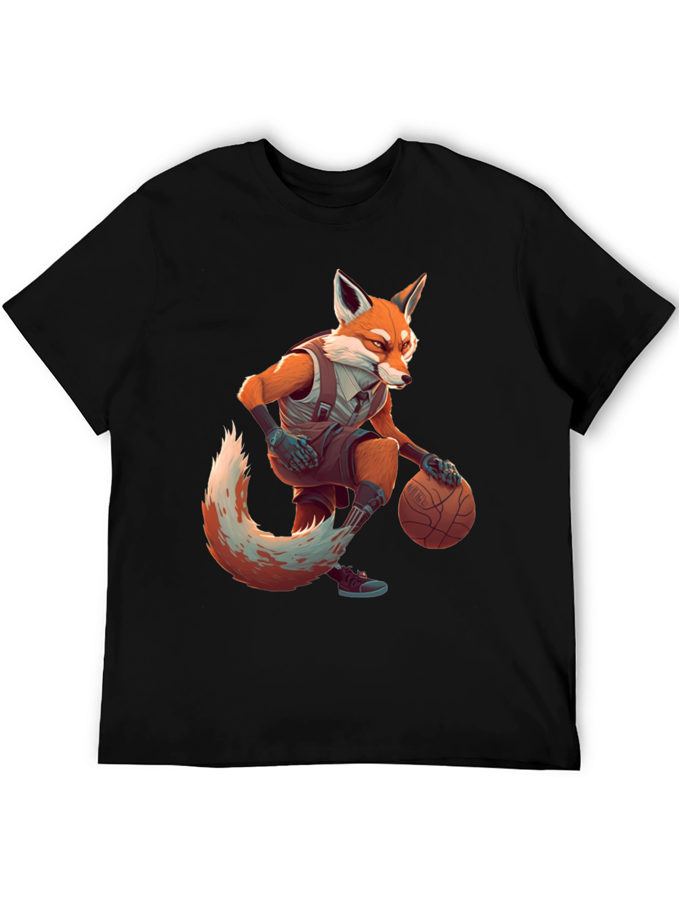 Fox Basketball Player Graphic Tee