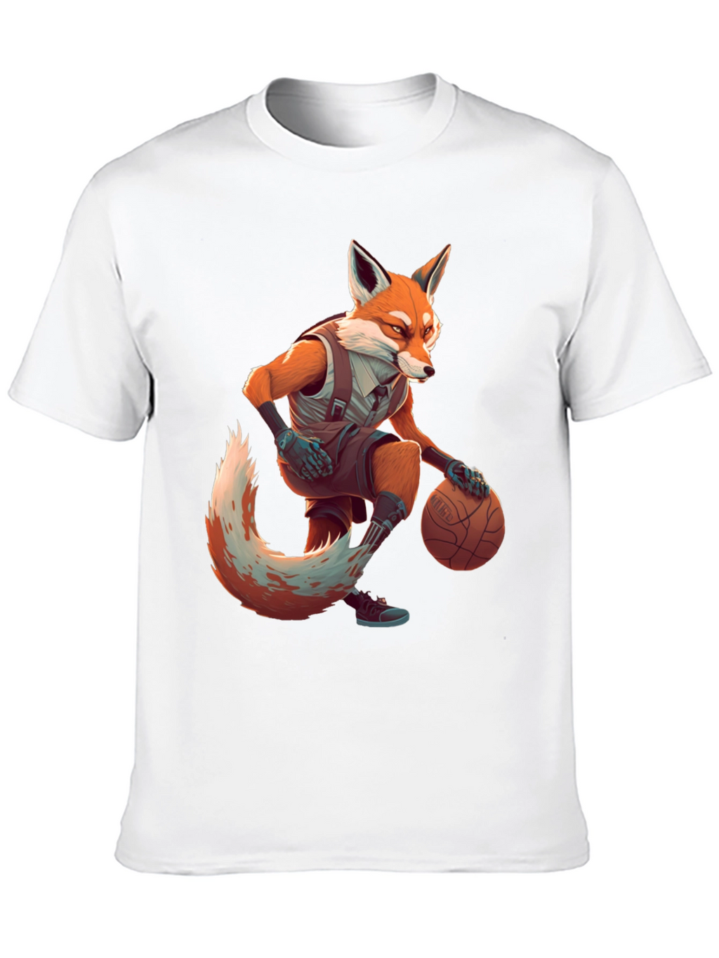 Fox Basketball Player Graphic Tee