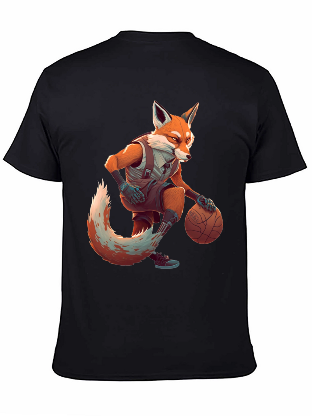 Fox Basketball Player Graphic Tee