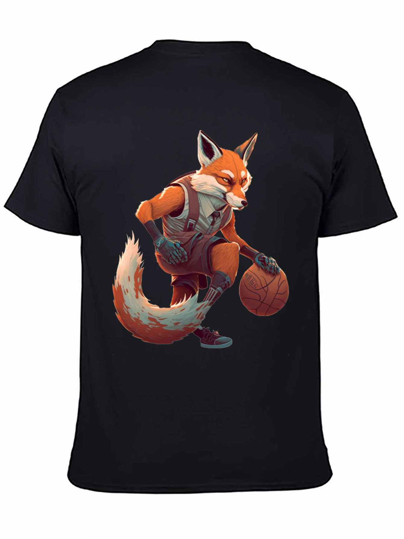 Fox Basketball Player Graphic Tee