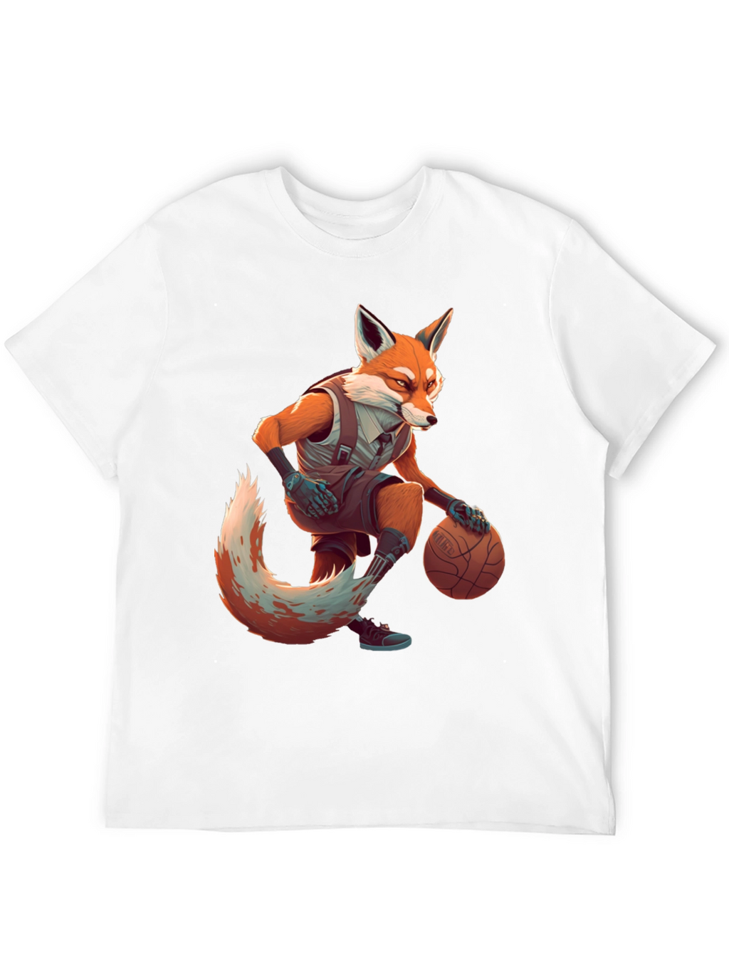 Fox Basketball Player Graphic Tee