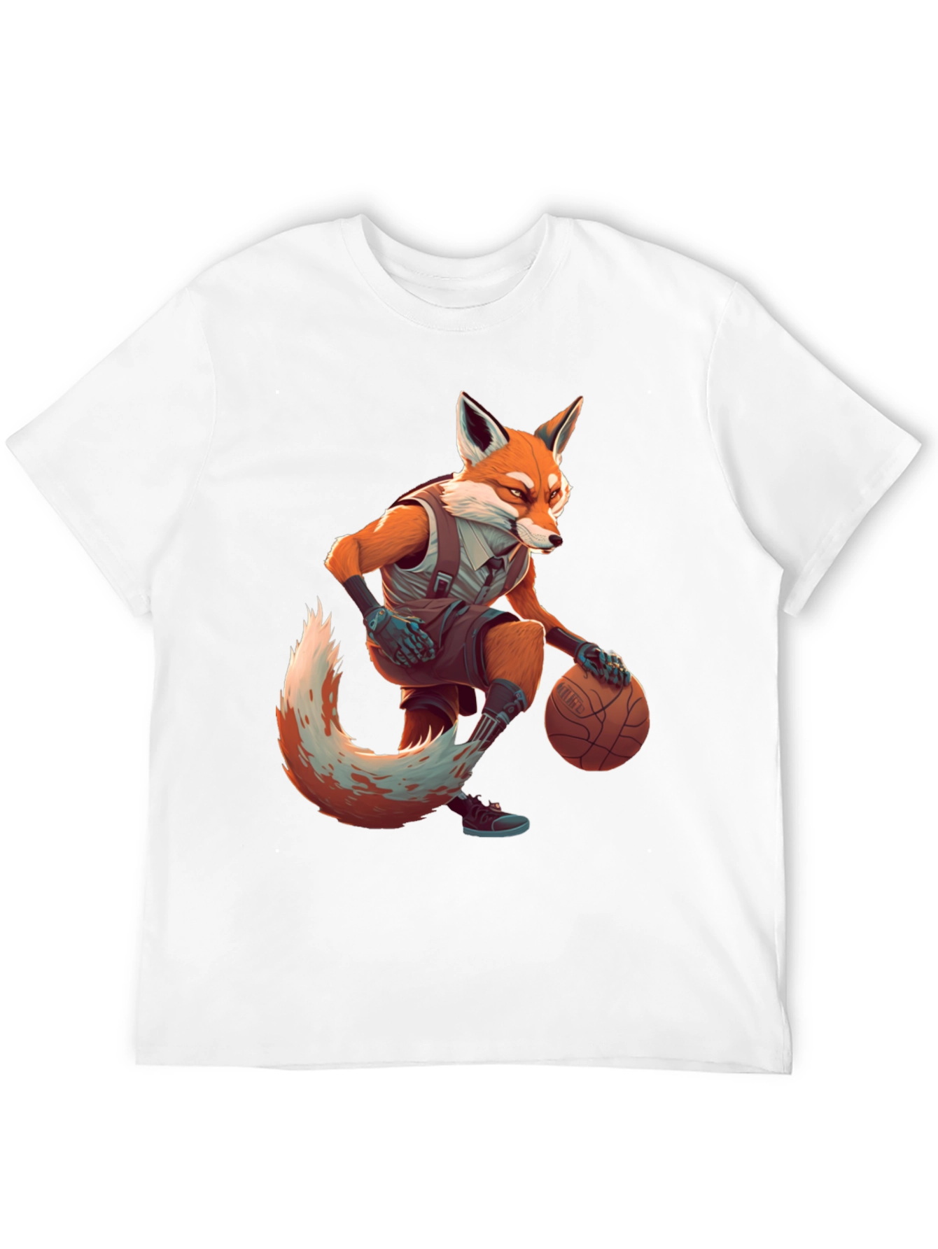 Fox Basketball Player Graphic Tee
