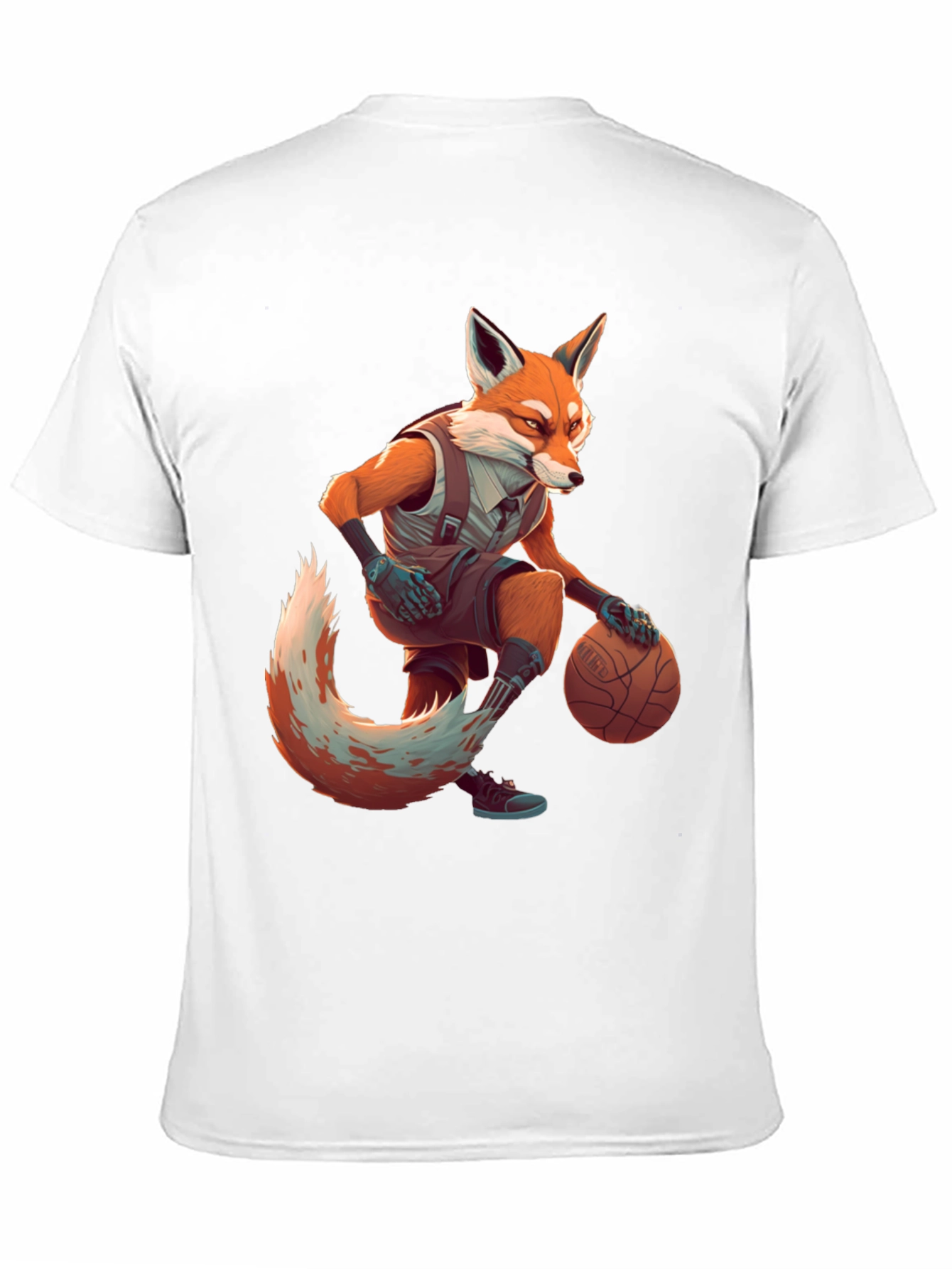 Fox Basketball Player Graphic Tee