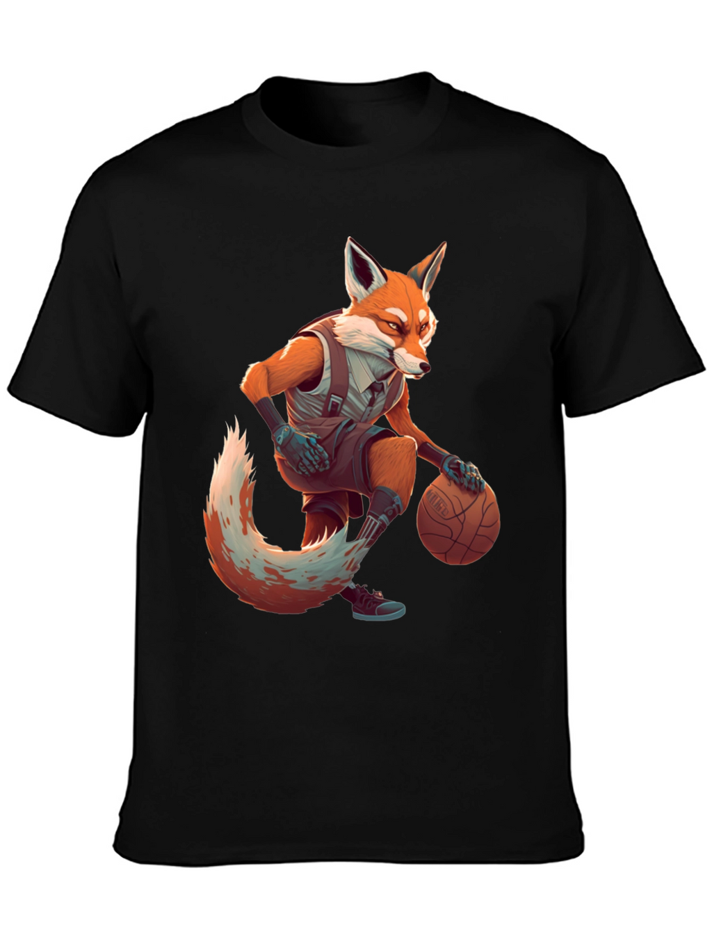 Fox Basketball Player Graphic Tee