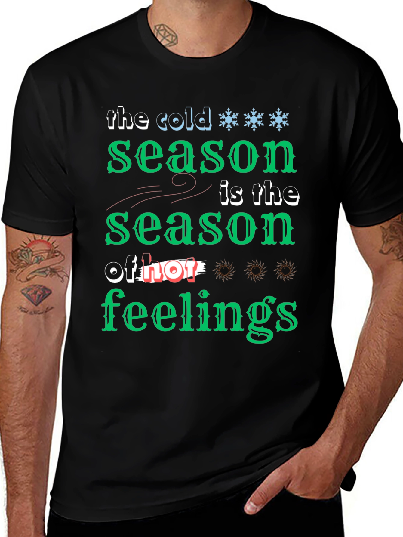 Cold Season of Feelings Graphic T-Shirt