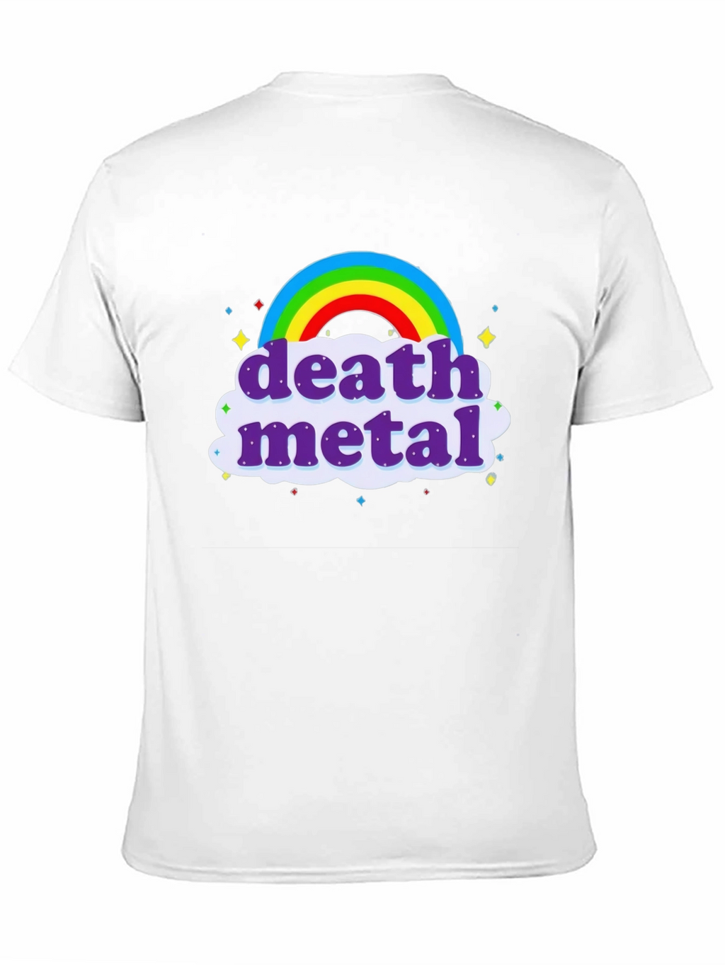 Death Metal Rainbow T-Shirt - Black Crew Neck