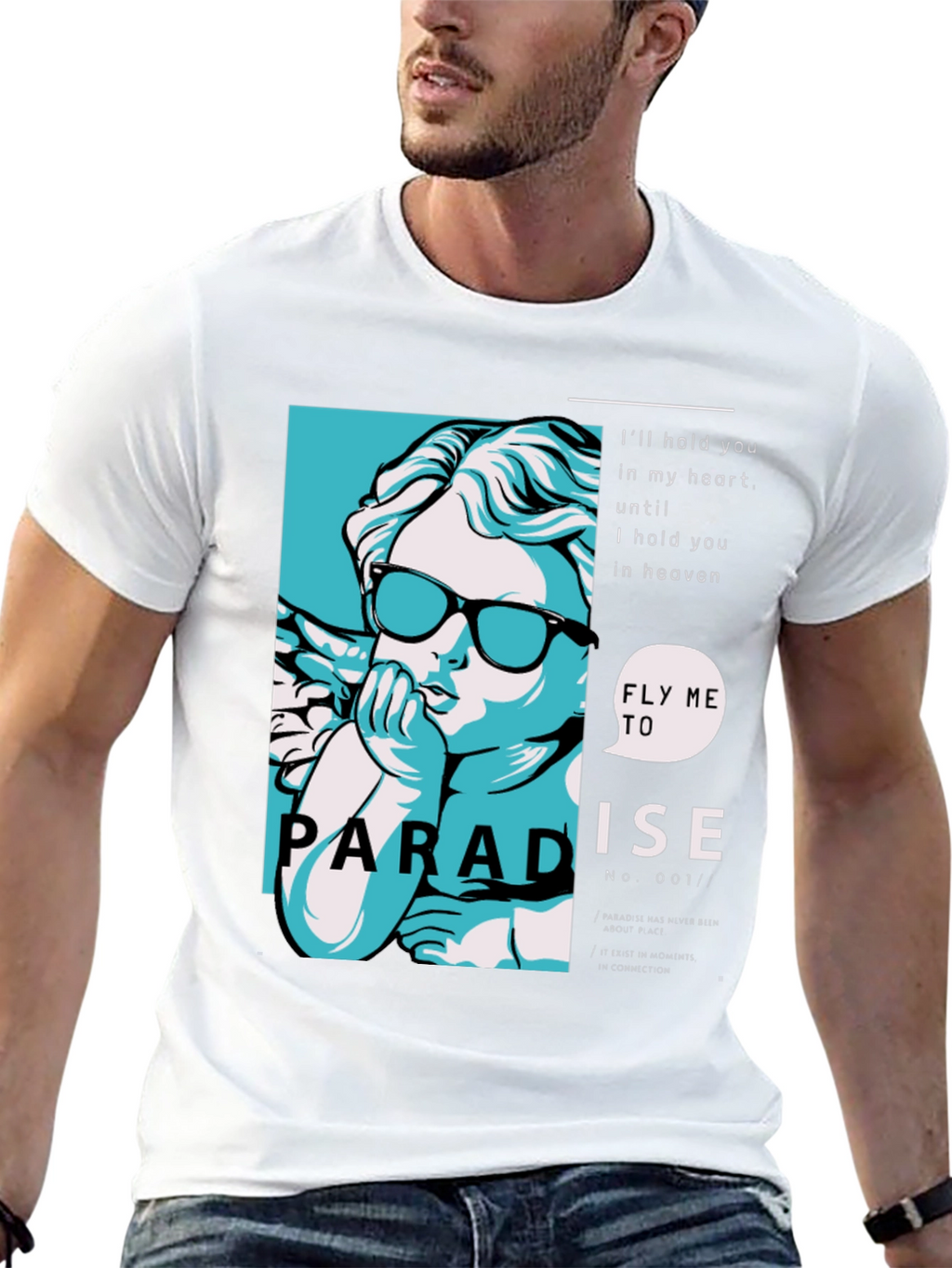 Paradise Angel Graphic Print Tee