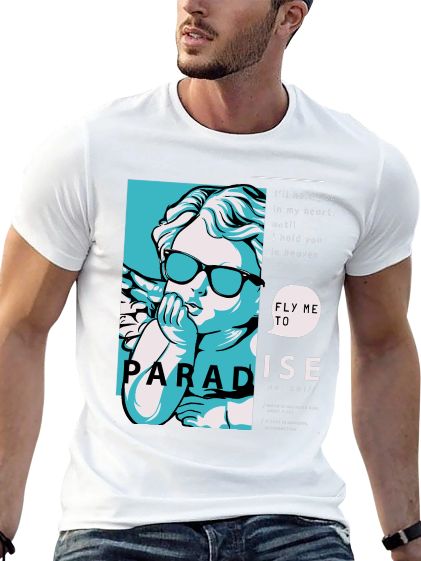 Paradise Angel Graphic Print Tee
