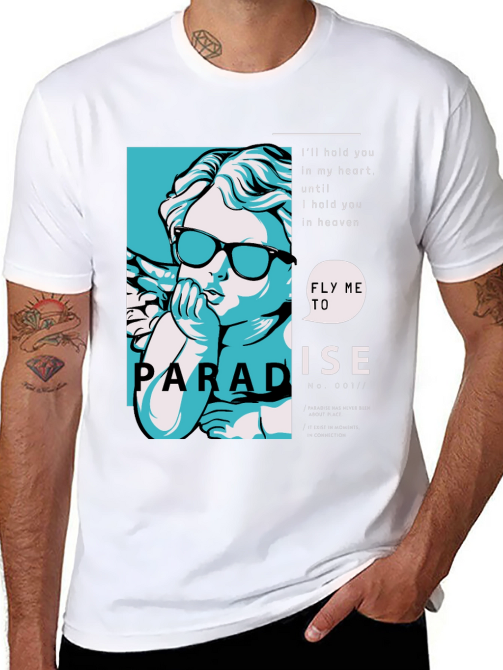 Paradise Angel Graphic Print Tee