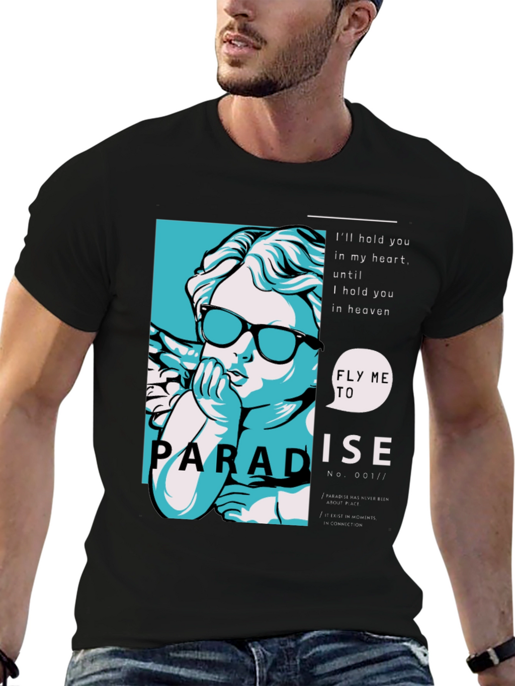 Paradise Angel Graphic Print Tee