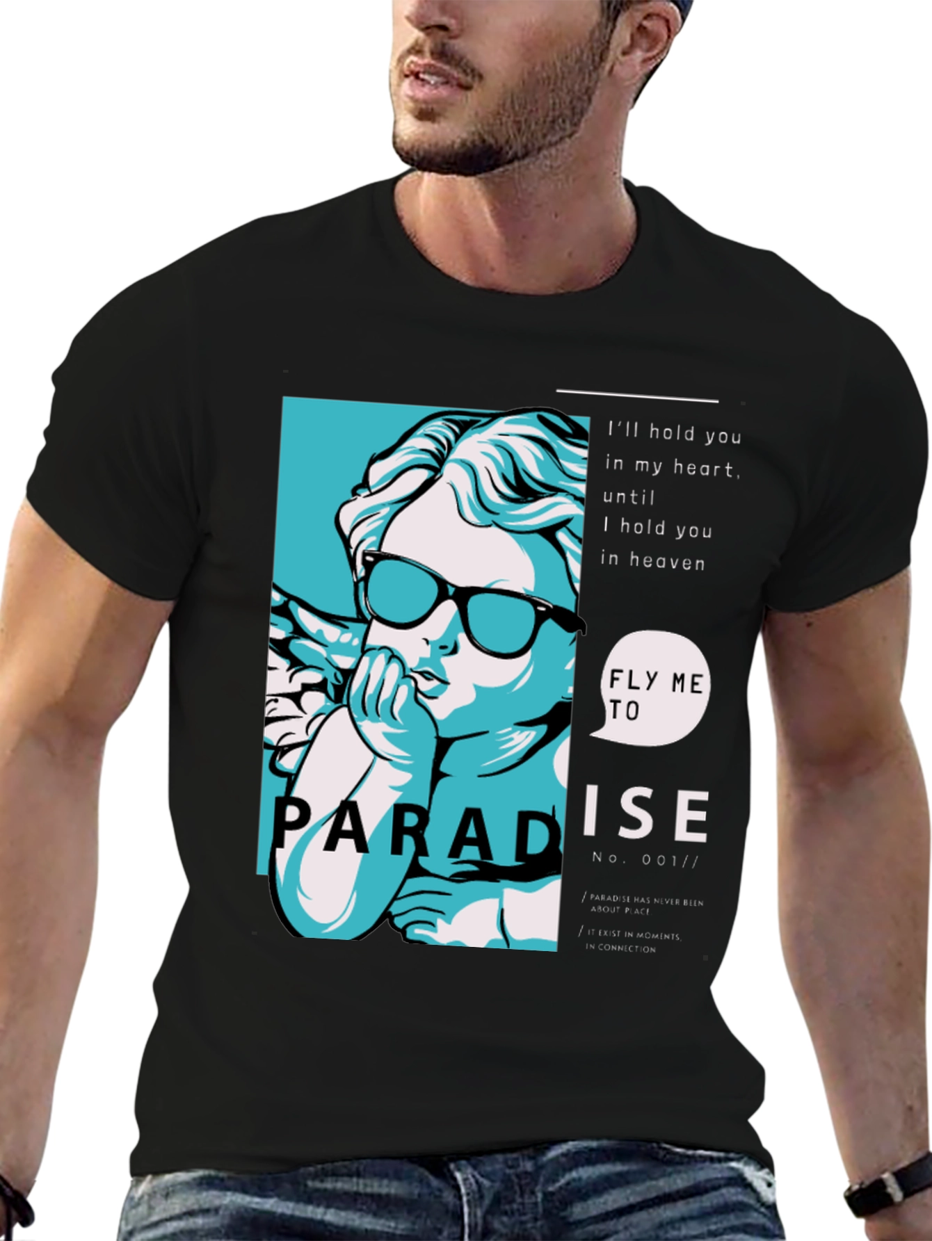 Paradise Angel Graphic Print Tee