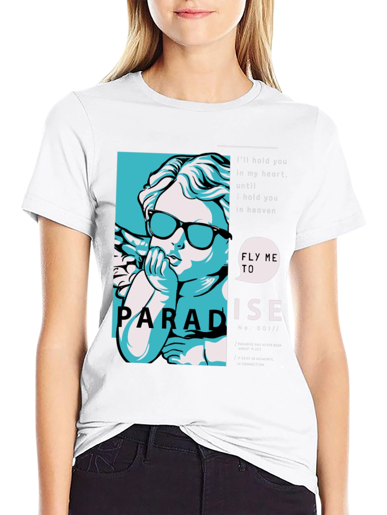 Paradise Angel Graphic Print Tee