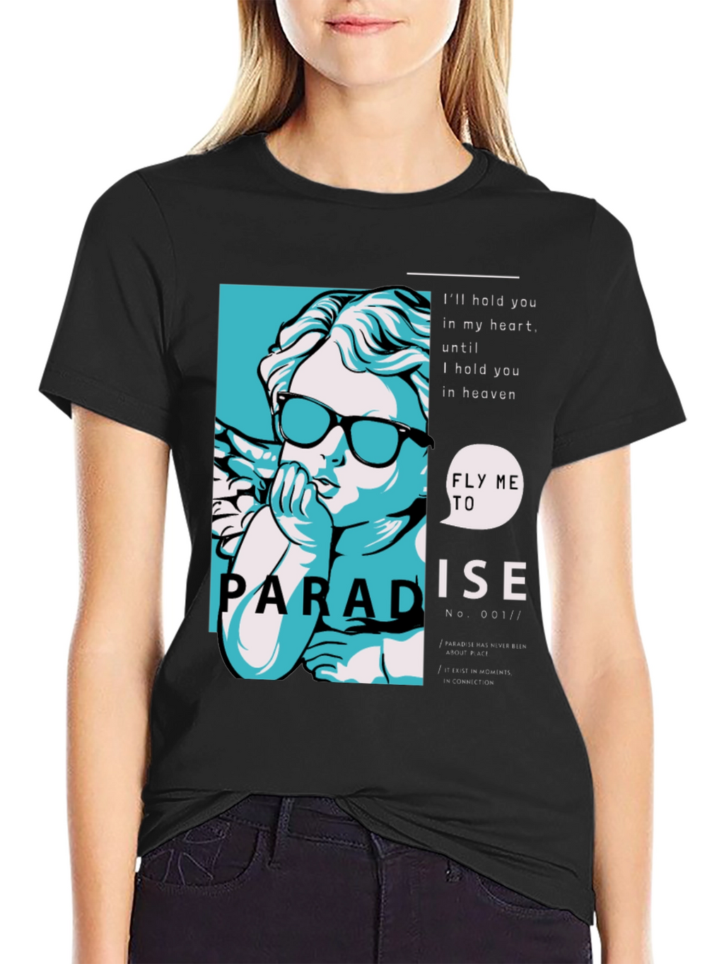 Paradise Angel Graphic Print Tee