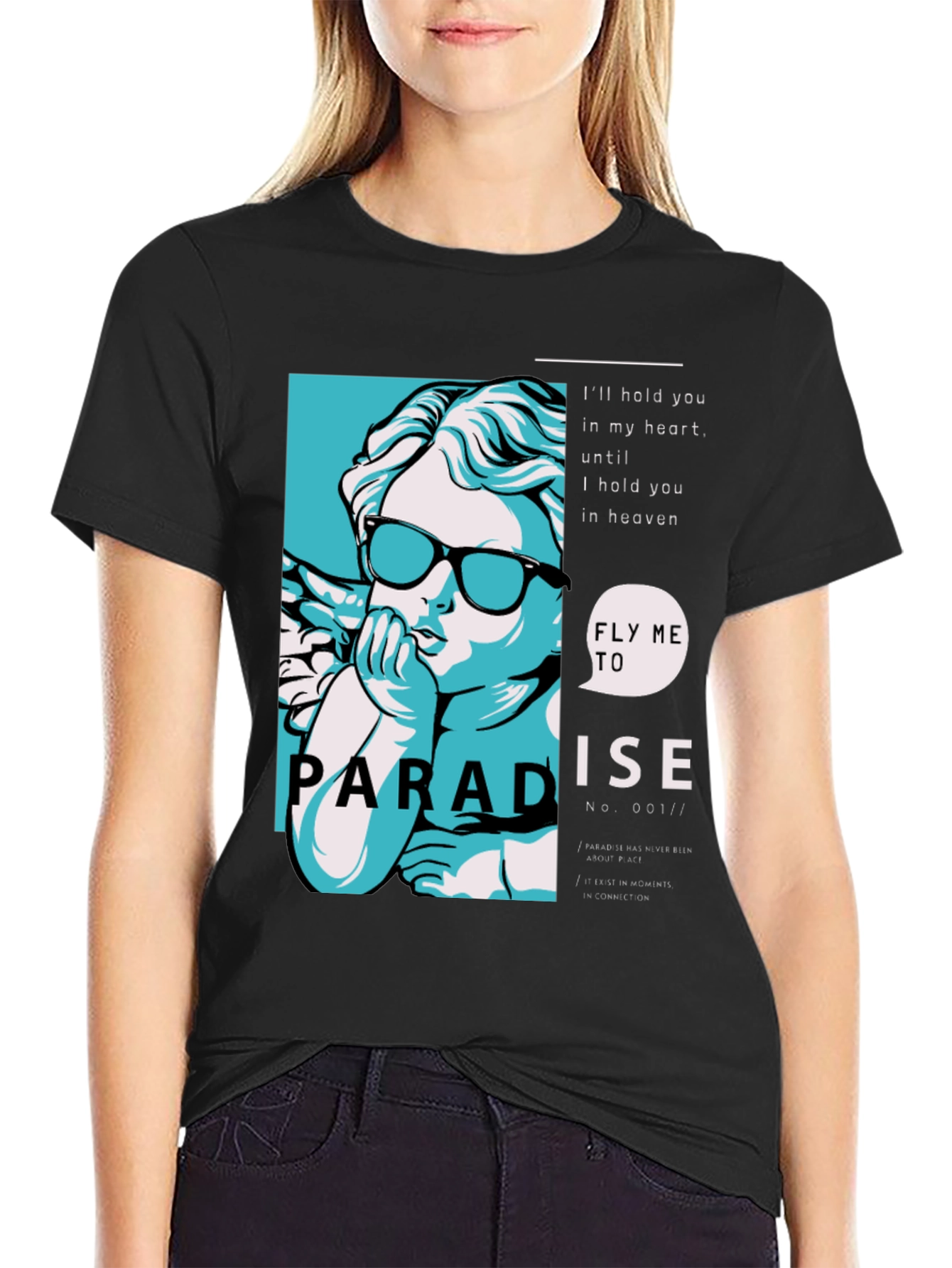 Paradise Angel Graphic Print Tee